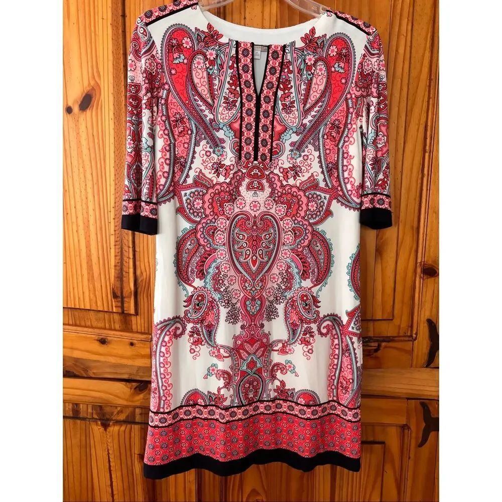 DressβBarn Signature Camryn Paisley Print Dress